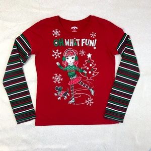 Holiday Time Teen Girl Graphic Shirt Size 14/16